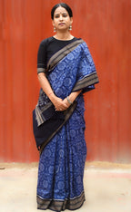 Meghmala - Mercerized Cotton Sambalpuri Saree with Phula Ikat Motif – Pasapali