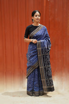 Meghmala - Mercerized Cotton Sambalpuri Saree with Phula Ikat Motif – Pasapali