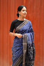Meghmala - Mercerized Cotton Sambalpuri Saree with Phula Ikat Motif – Pasapali