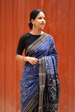 Load image into Gallery viewer, Mercerized Cotton Sambalpuri Saree with Phula Ikat Motif – Pasapali

