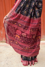 Load image into Gallery viewer, Mercerized Cotton Sambalpuri Saree with Gulab Motif – Pasapali
