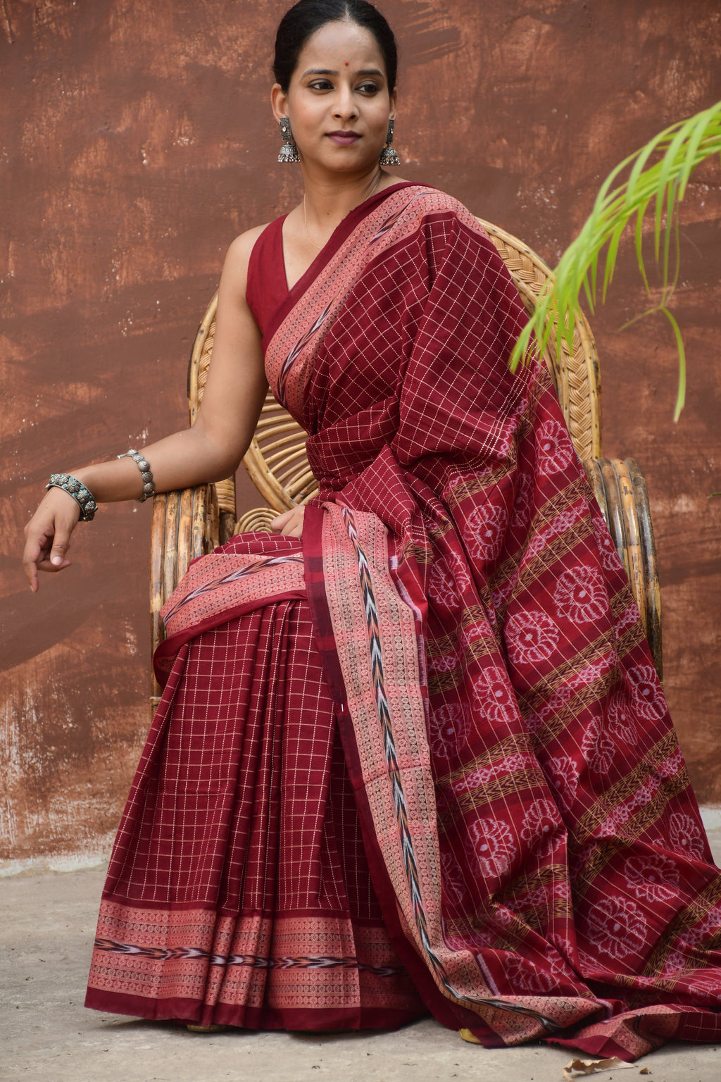 Parampara Sambalpuri Cotton Saree | Mercerized Cotton Bandha | Pasapali