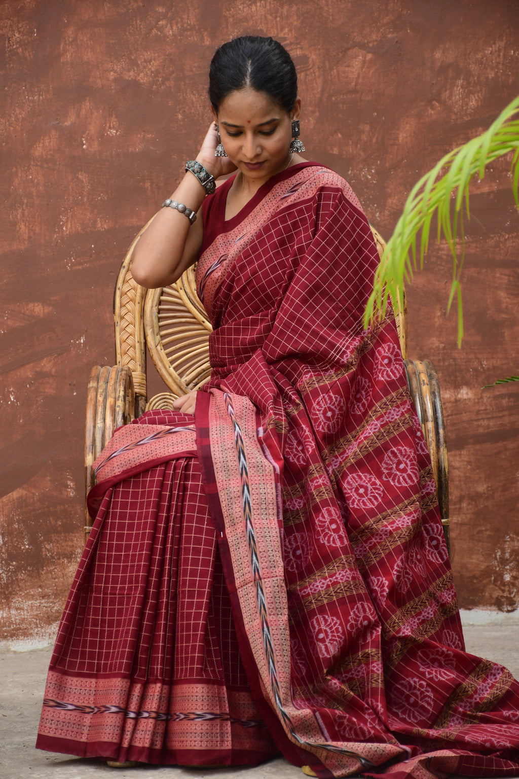 Parampara Sambalpuri Cotton Saree | Mercerized Cotton Bandha | Pasapali