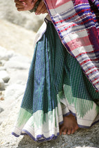 Vanyara — Green Kotpad Saree | Tussar Cotton Silk | Natural Dye | Pasapali