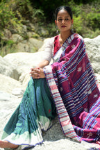 Vanyara — Green Kotpad Saree | Tussar Cotton Silk | Natural Dye | Pasapali