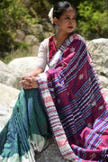 Vanyara — Green Kotpad Saree | Tussar Cotton Silk | Natural Dye | Pasapali
