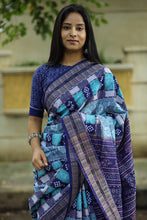 Load image into Gallery viewer, Double Ikat Pasapali Sambalpuri saree with Sachipar motif and intricate floral pallu – Pasapali.
