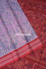 Load image into Gallery viewer, Suprabha - Exclusive Grey Sambalpuri Cotton Saree - Pasapali
