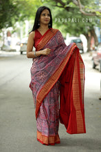 Load image into Gallery viewer, Handloom Sambalpuri saree featuring Konark temple, lion and elephant motifs – Pasapali
