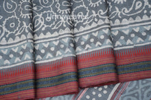 Load image into Gallery viewer, Print Fine Tussar Silk Saree 
