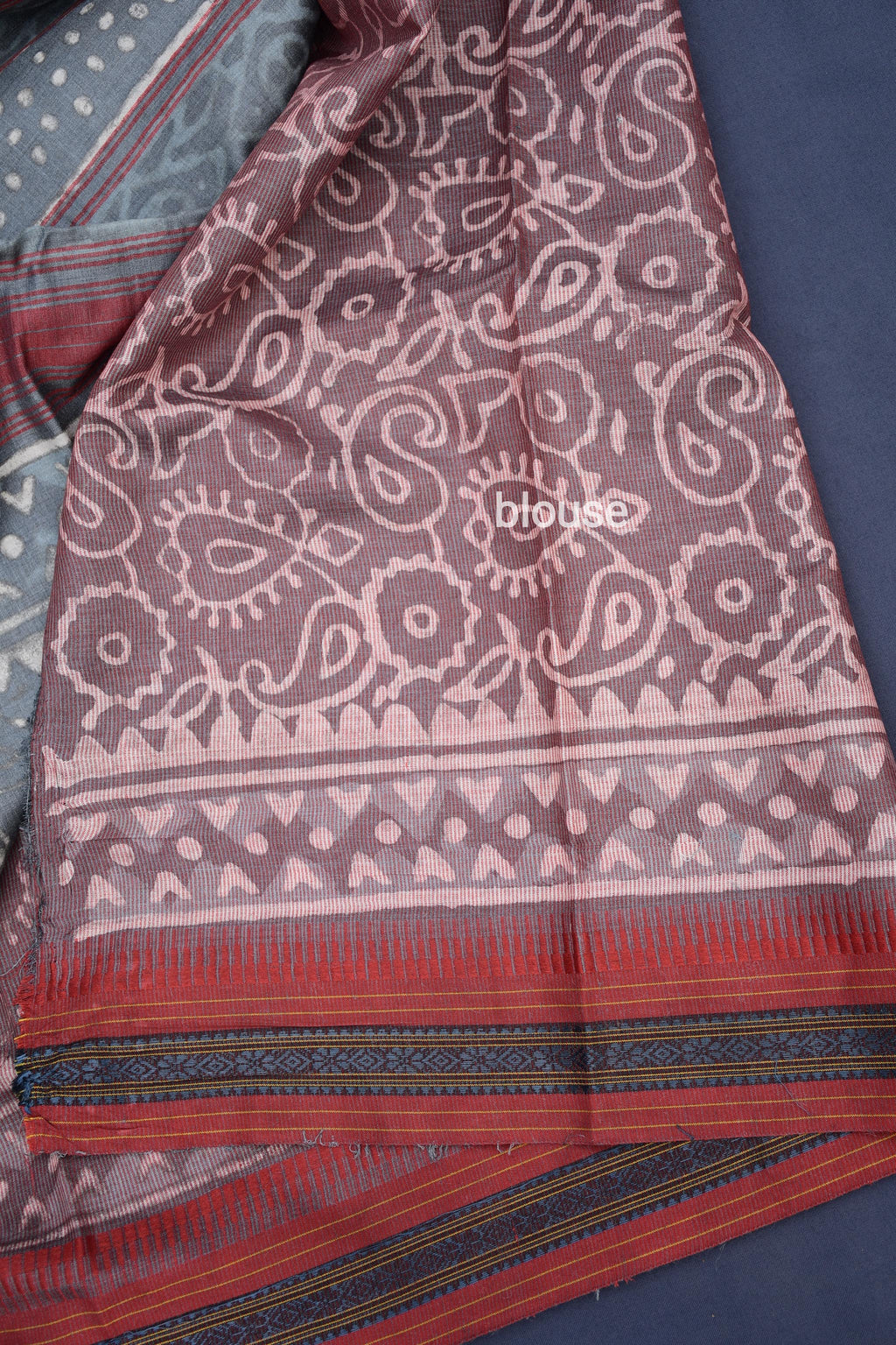 Print Fine Tussar Silk Saree 