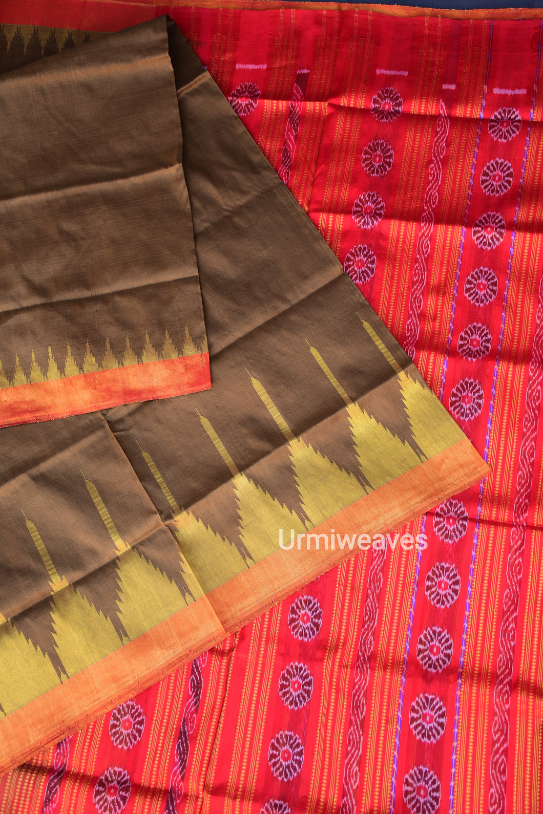 Sunhari : Phoda Kumbha Mulberry Silk Saree |