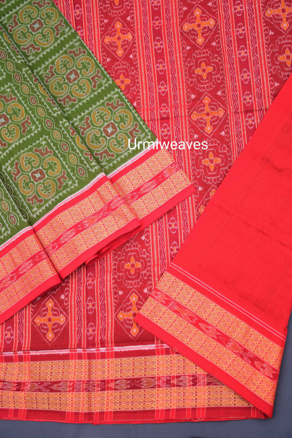 Aarti II- Urmiweaves  Sambalpuri Cotton Saree - Pasapali