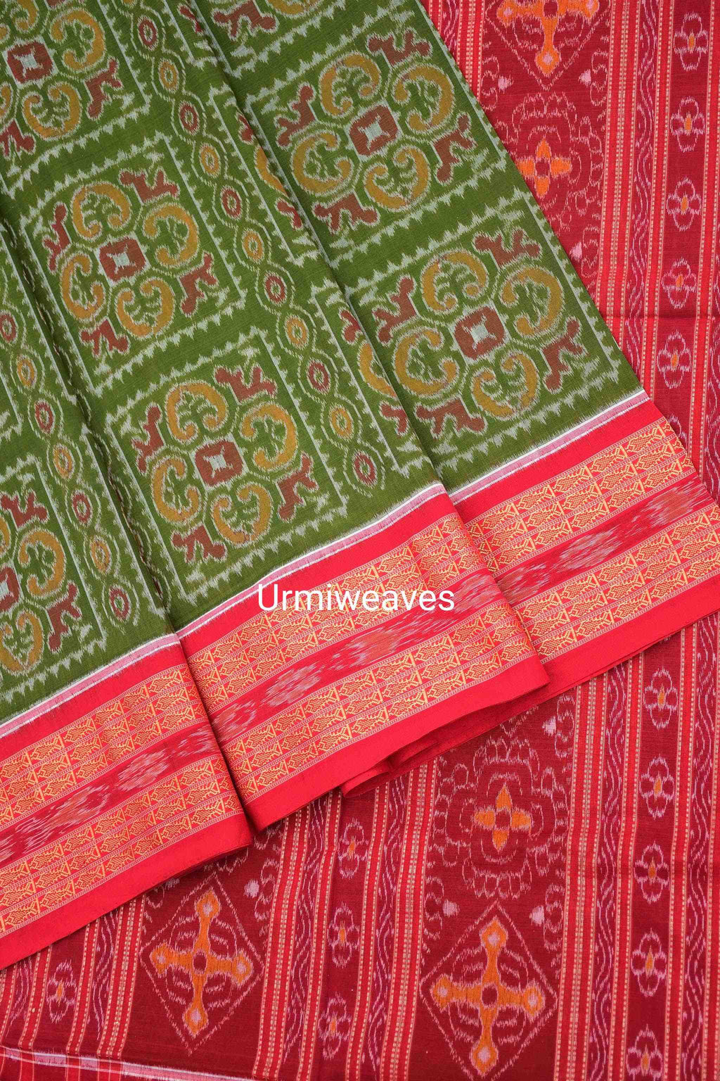 Aarti II- Urmiweaves  Sambalpuri Cotton Saree - Pasapali