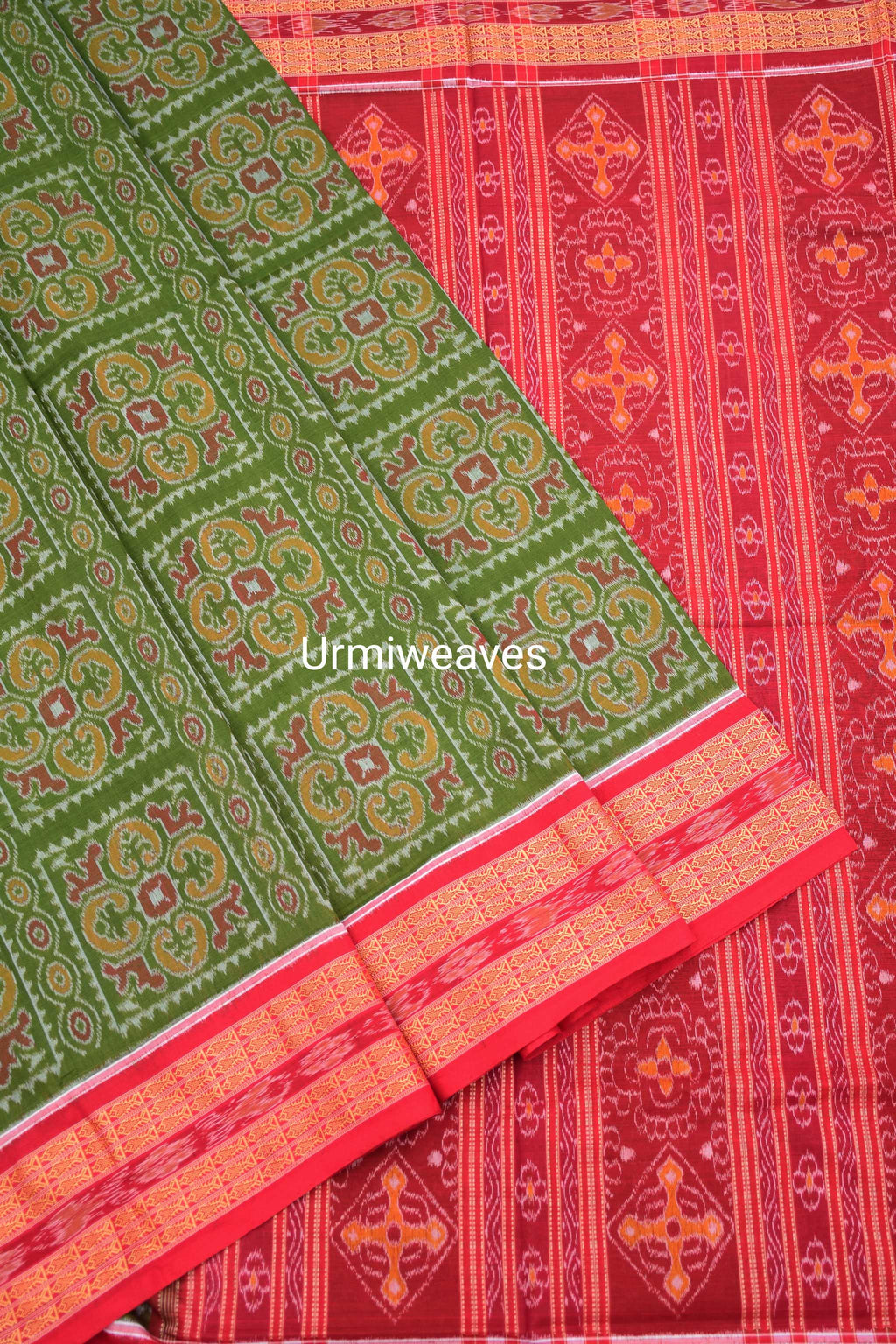 Aarti II- Urmiweaves  Sambalpuri Cotton Saree - Pasapali