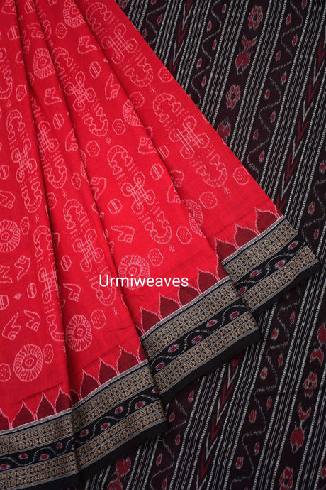 Laxmi Yantra - Sambalpuri Cotton Saree - Pasapali