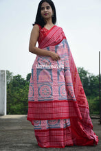 Load image into Gallery viewer, Konark Chakra Sambalpuri Cotton Saree | Urmiweaves - Pasapali

