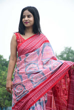 Load image into Gallery viewer, Konark Chakra Sambalpuri Cotton Saree | Urmiweaves - Pasapali
