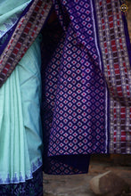 Load image into Gallery viewer, Kumudini Sambalpuri Cotton Saree — Aqua green Mercerized Cotton | Bandha | Pasapali
