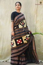 Bichitrapuri Cream Sambalpuri Mercerized Cotton Saree | Pasapali