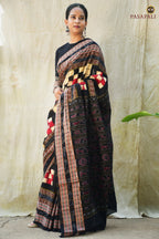 Bichitrapuri Cream Sambalpuri Mercerized Cotton Saree | Pasapali