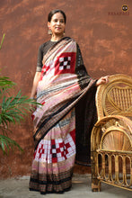 Load image into Gallery viewer, White Sambalpuri Mercerized Cotton Saree | Bichitrapuri | Pasapali

