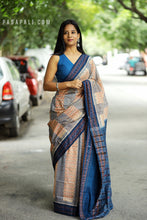 Load image into Gallery viewer, Tarangini - Cotton Sambalpuri Saree with Jhuti Motifs &amp; Ikat Border – Pasapali
