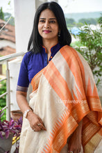 Load image into Gallery viewer, Umabai - Vidarbha Tussar Silk Saree | Urmiweaves - Pasapali
