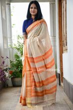 Load image into Gallery viewer, Umabai - Vidarbha Tussar Silk Saree | Urmiweaves - Pasapali
