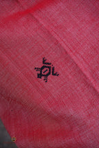 Dharani Kotpad natural dye saree flat lay — full length 5.40m Tussar Cotton Silk, Pasapali handloom collection