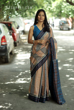 Load image into Gallery viewer, Tarangini - Cotton Sambalpuri Saree with Jhuti Motifs &amp; Ikat Border – Pasapali
