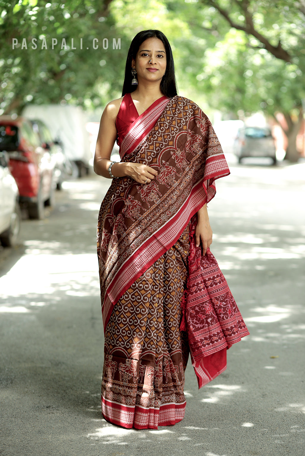 Ashwaroha - Sambalpuri Saree with Ashwa Bandha Motif