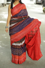 Load image into Gallery viewer, Multicolor Sambalpuri Cotton Saree | Flower Tribal Ikat – Pasapali
