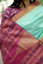 Load image into Gallery viewer, Hydrangea - Phoda kumbha Silk Saree | Pasapali
