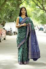 Load image into Gallery viewer, Green Sambalpuri Saree | Konark Chakra Natya Ikat – Pasapali
