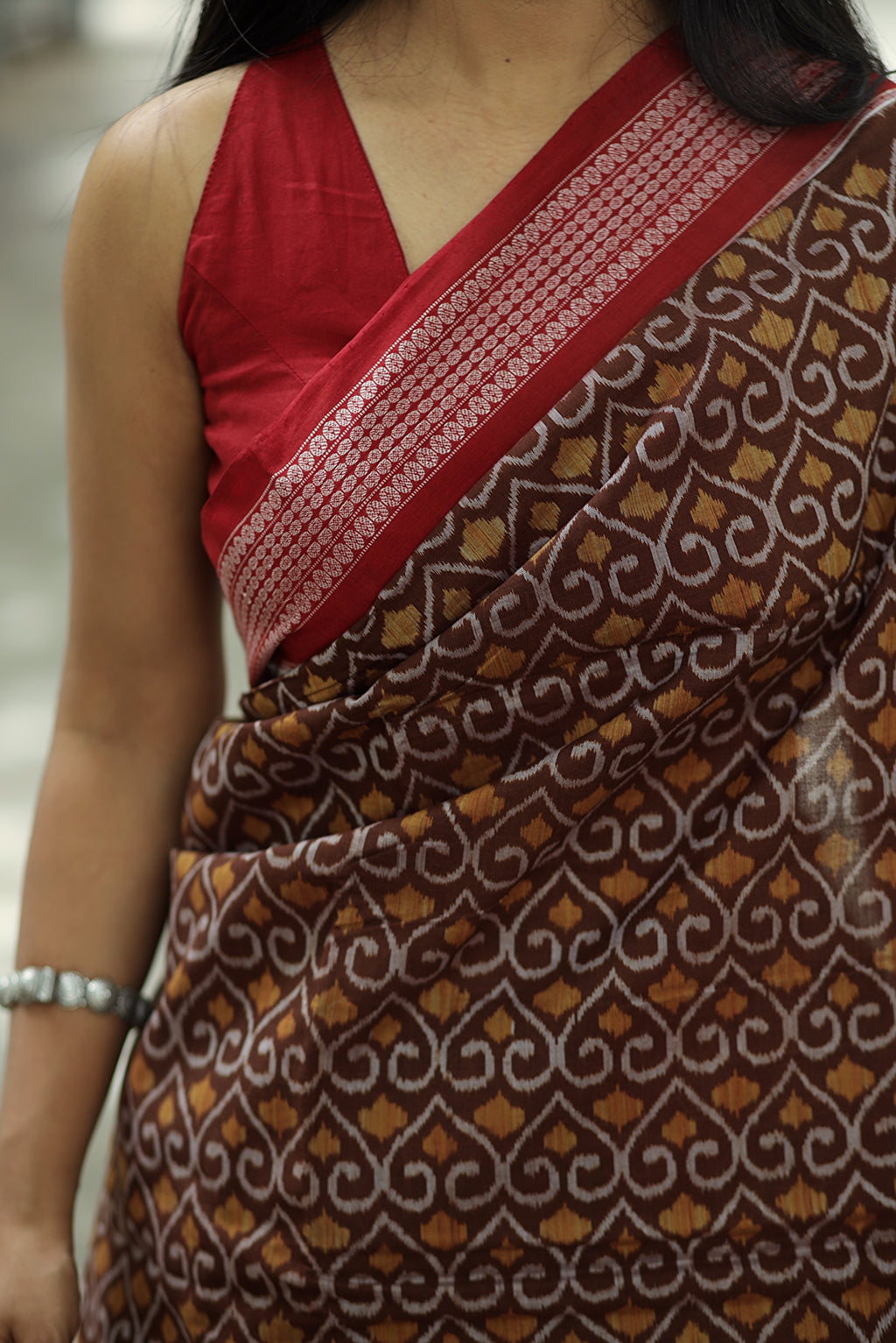 Ashwaroha - Sambalpuri Saree with Ashwa Bandha Motif