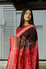 Load image into Gallery viewer, SuryaKrit - Sambalpuri Saree with Konark Chakra &amp; Temple Motifs
