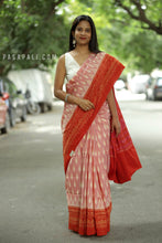 Load image into Gallery viewer, Isha - Orange Sambalpuri Cotton Saree
