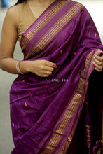 Load image into Gallery viewer, Kanakpriya - Mulberry Silk Sambalpuri Saree with Golden Tissue Phoda Kumbha Border
