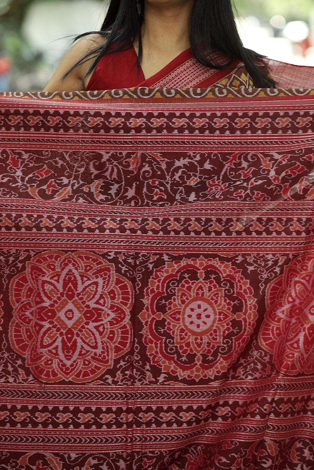 Ashwaroha - Sambalpuri Saree with Ashwa Bandha Motif