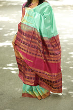 Hydrangea - Phoda kumbha Silk Saree | Pasapali