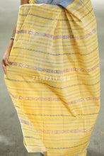 Load image into Gallery viewer, Neelprabha - Pastel Blue Cotton Phoda Kumbha Sambalpuri Saree with Temple and Fish Motifs – Pasapali
