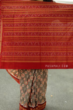 Load image into Gallery viewer, Bindu - Sambalpuri Saree with Bindi &amp; Tribal Ikat Motifs
