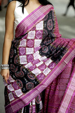 Load image into Gallery viewer, Mauve Pasapalli Saree | Mercerized Cotton Ikat Handloom – Pasapali

