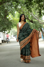 Load image into Gallery viewer, Vardhini - Sambalpuri Saree with Lakshmi Paduka, Phula Jala &amp; Gaja Motifs
