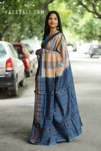 Load image into Gallery viewer, Tarangini - Cotton Sambalpuri Saree with Jhuti Motifs &amp; Ikat Border – Pasapali
