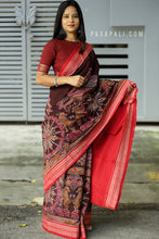 Load image into Gallery viewer, SuryaKrit - Sambalpuri Saree with Konark Chakra &amp; Temple Motifs

