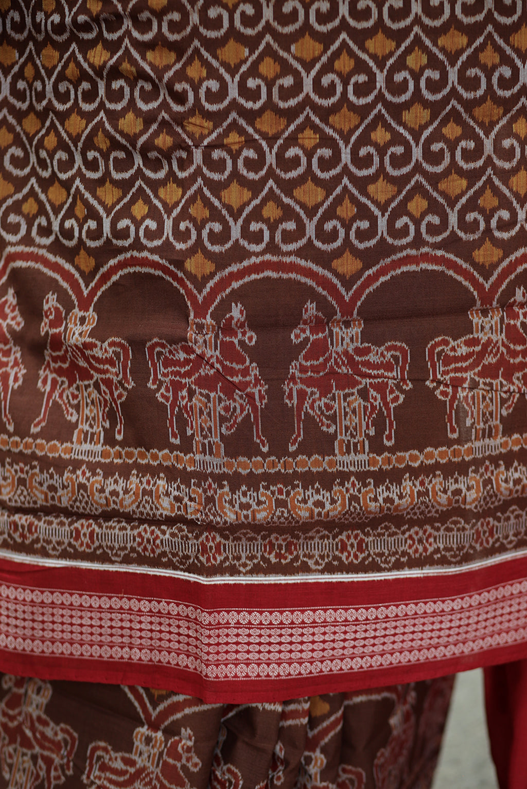 Ashwaroha - Sambalpuri Saree with Ashwa Bandha Motif