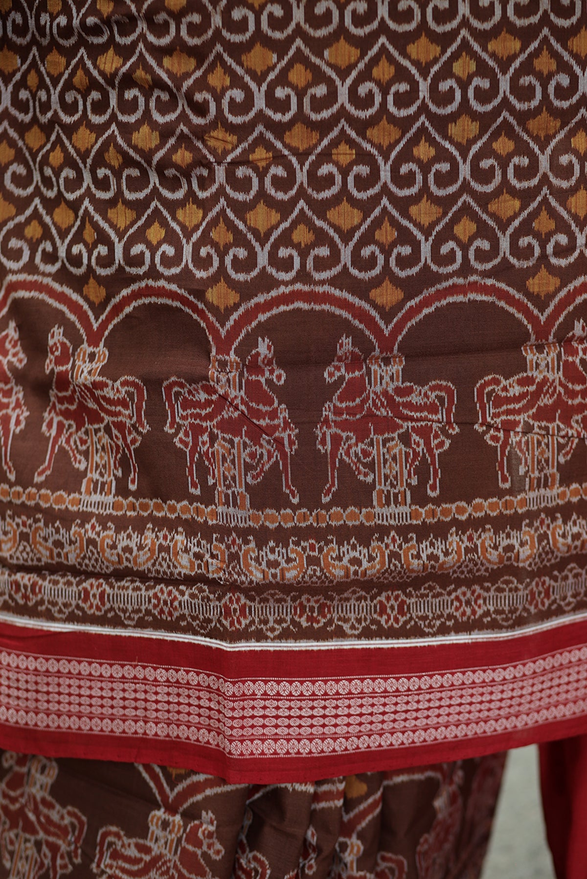 Ashwaroha - Sambalpuri Saree with Ashwa Bandha Motif