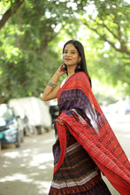 Load image into Gallery viewer, Multicolor Sambalpuri Cotton Saree | Flower Tribal Ikat – Pasapali
